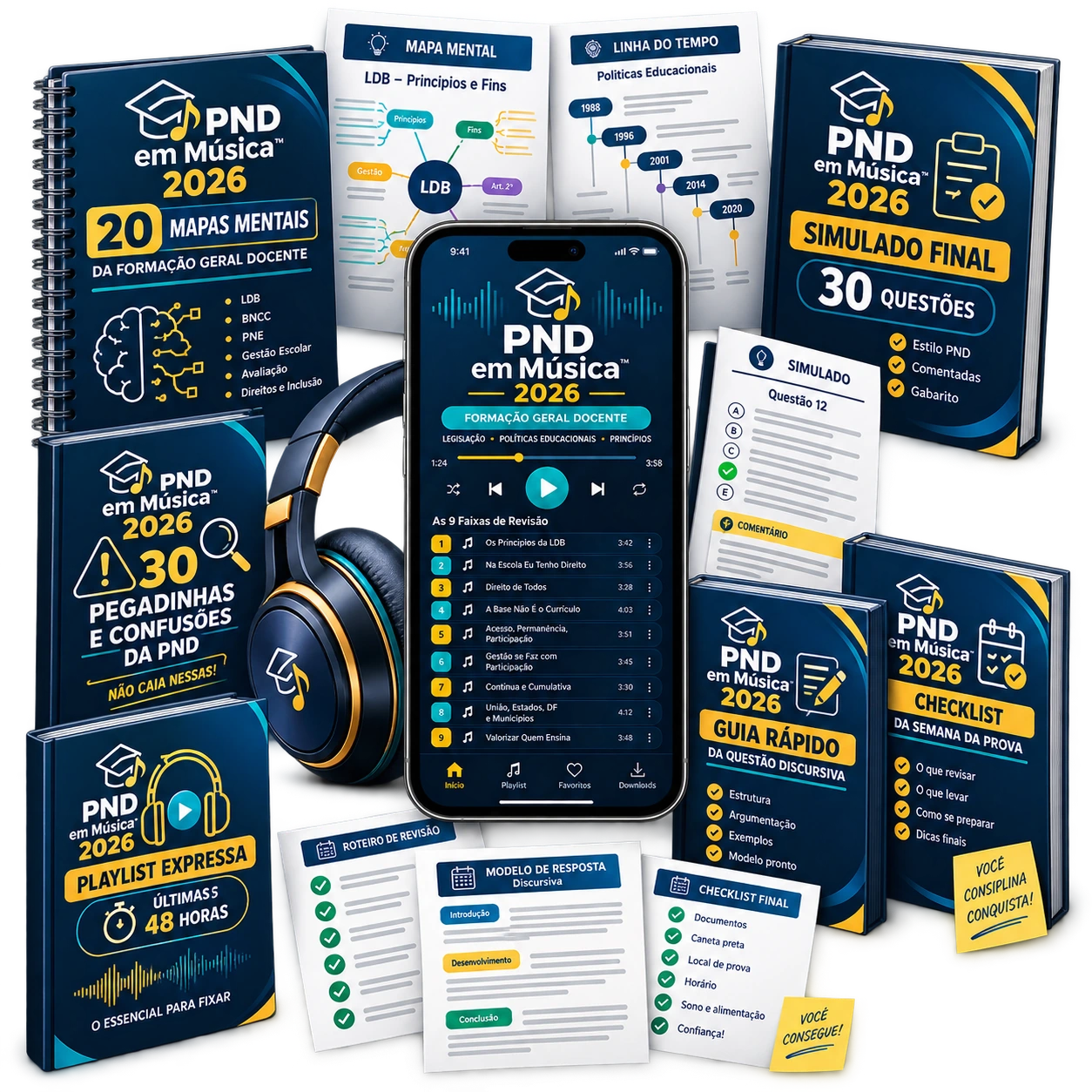 PND em Música 2026 com o produto principal e todos os bônus inclusos